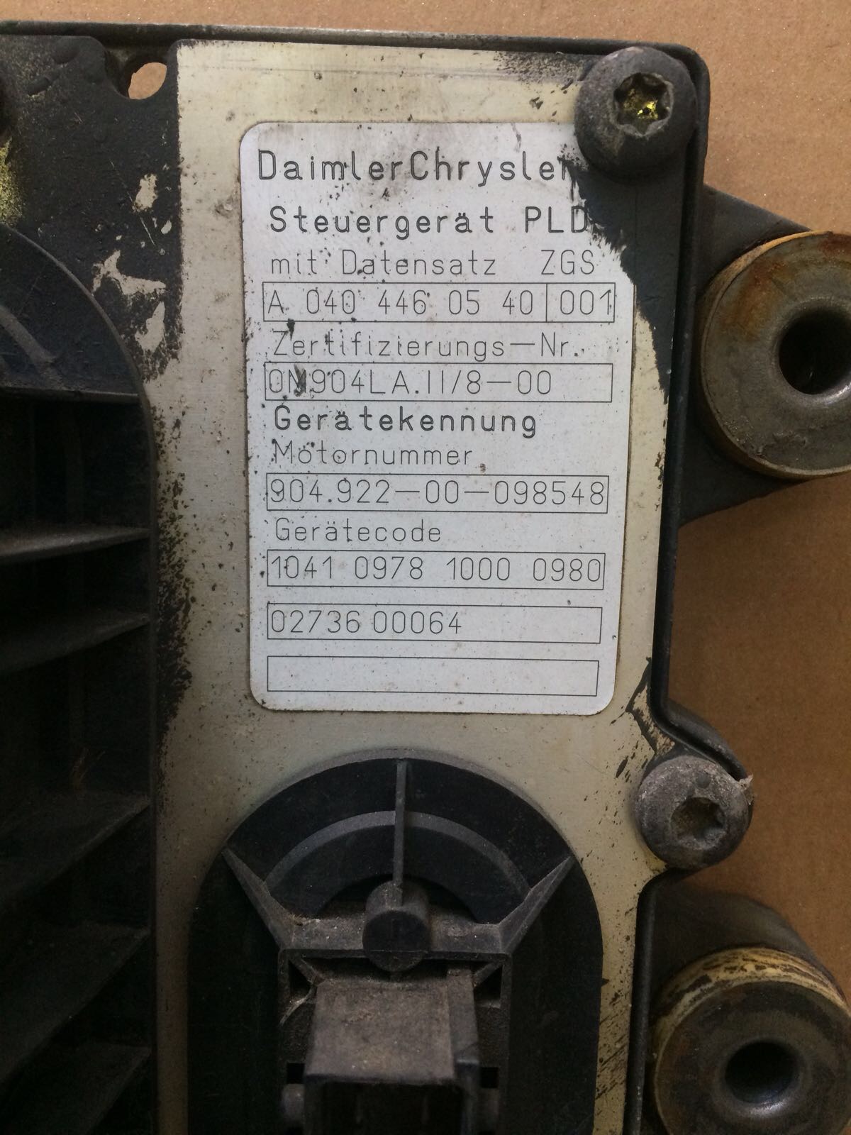 centralina motore mercedes om904laii8 var 904922 rif a0404460540