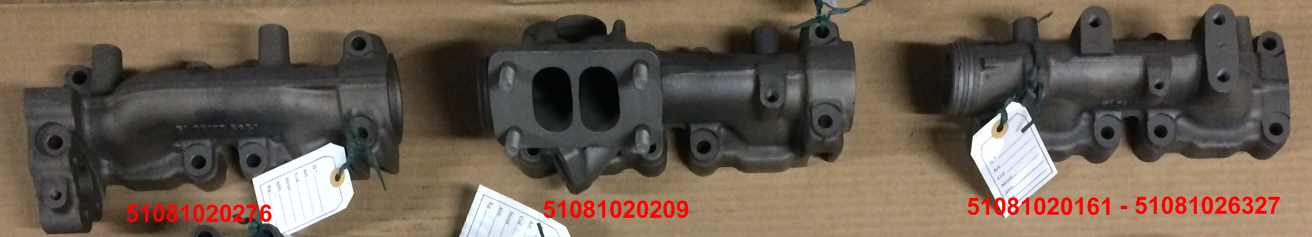 collettori scarico motori man d0836 common rail